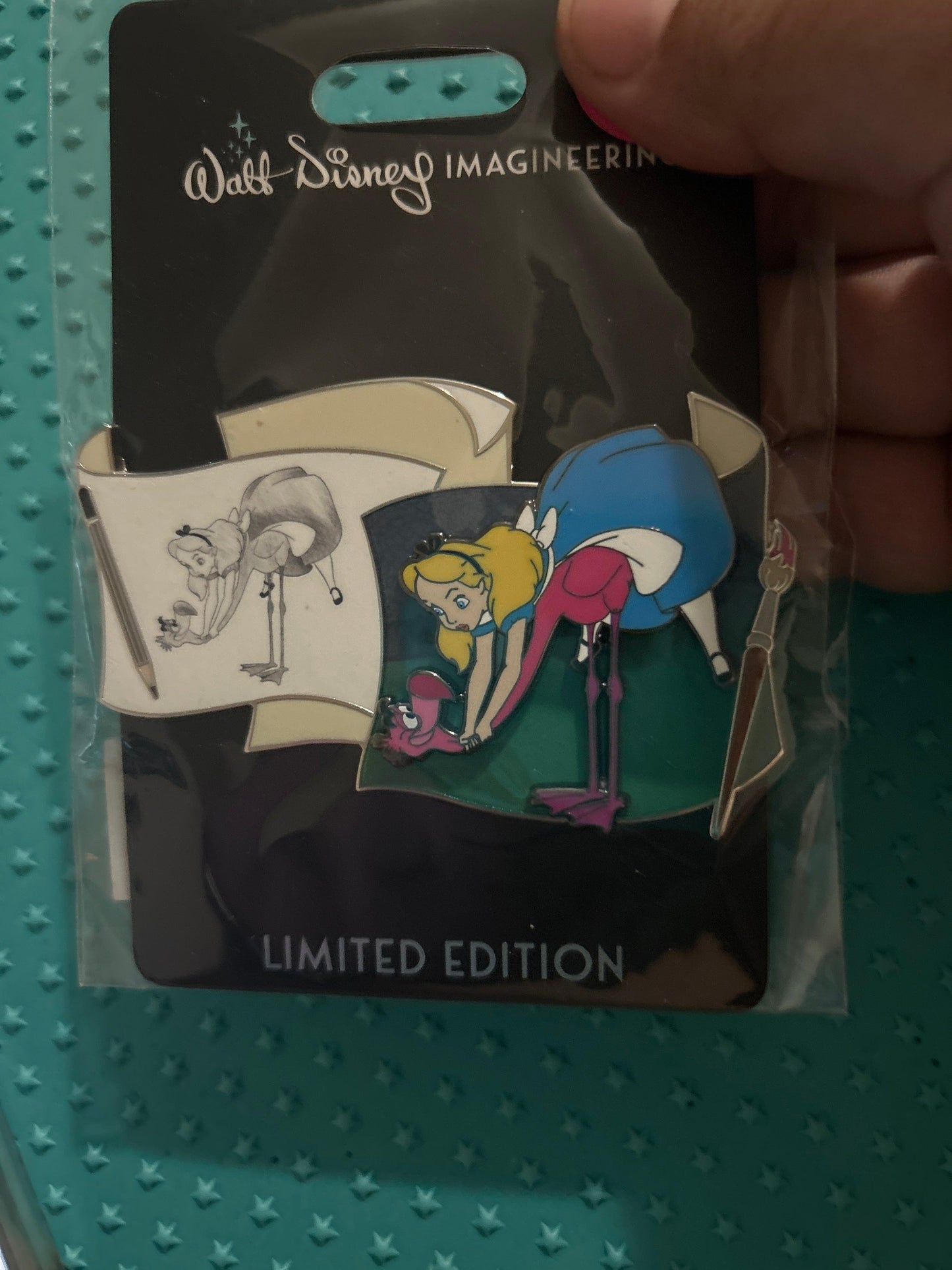 WDI Off the Page Alice and Pink Flamingo