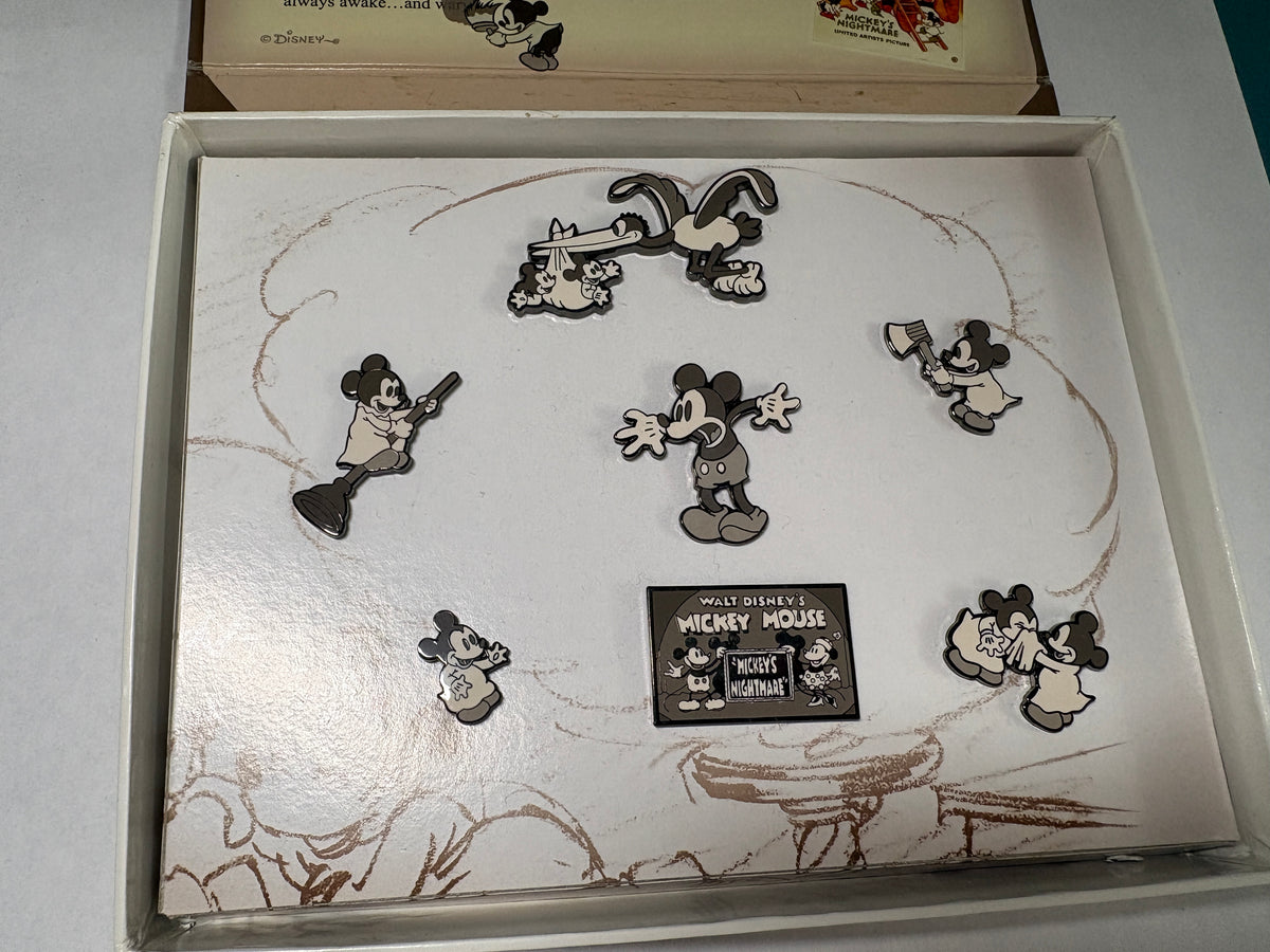 Mickeys Nightmare Animated Short Boxed Pin Set