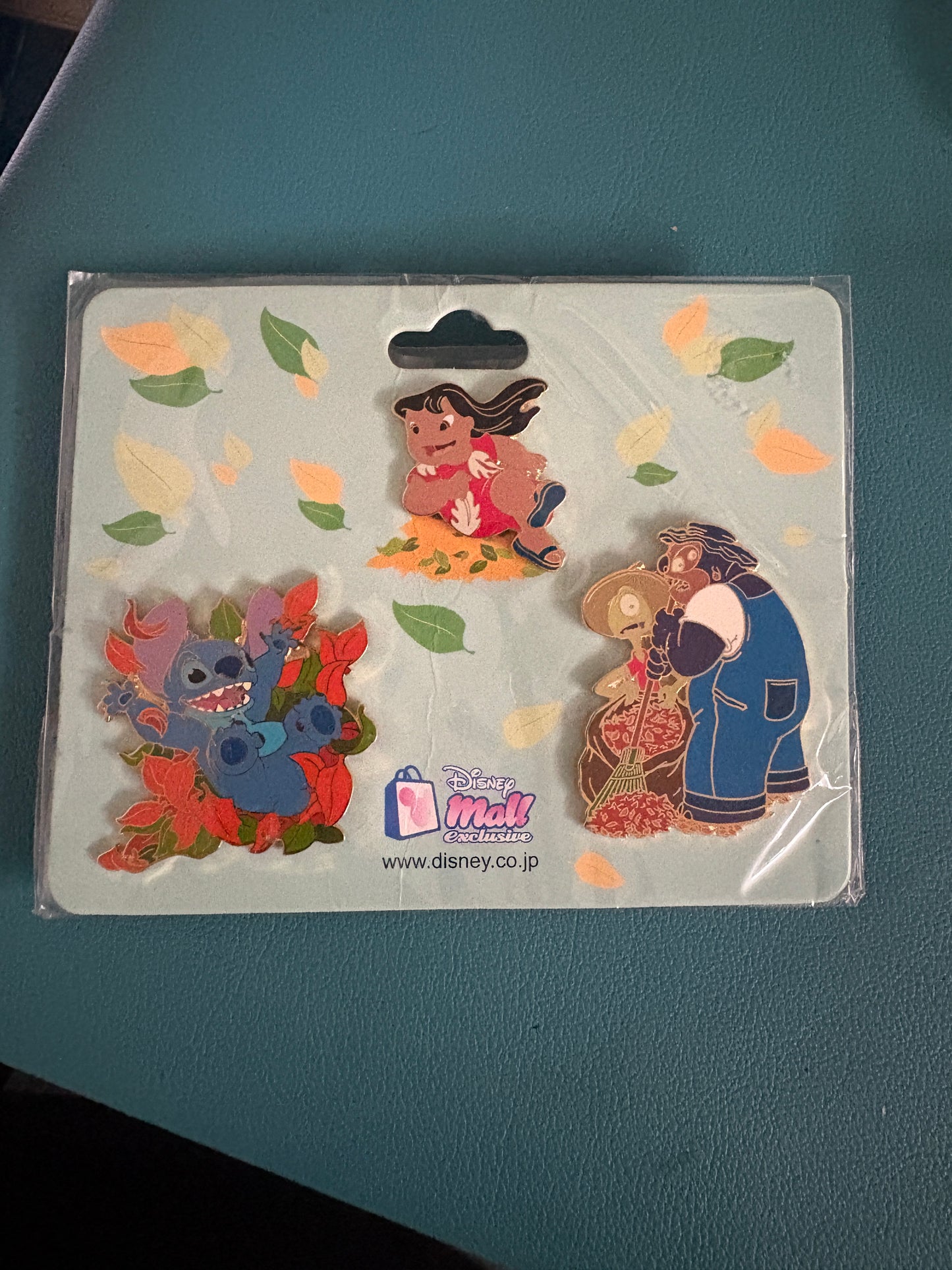 Stitch and Friends Autumn Fun Pin Set