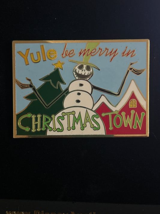 Disney Auctions Postcard Series #3 Jack at Christmas Town