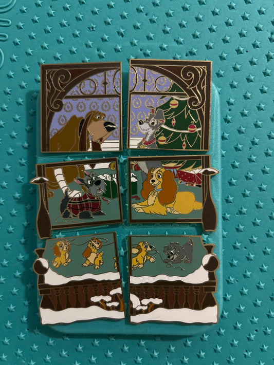 WDW 2019 Tis the Season to be Jolly Advent Calendar Lady and the Tramp Window Only