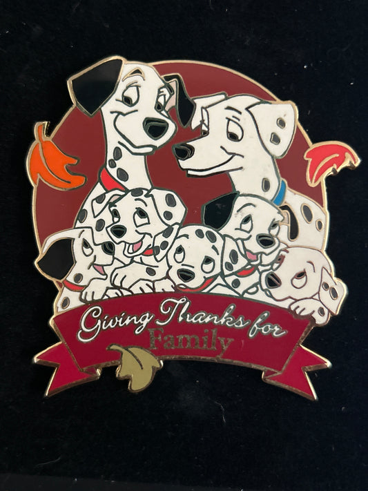 Disney Auctions Giving Thanks 101 Dalmatians Family