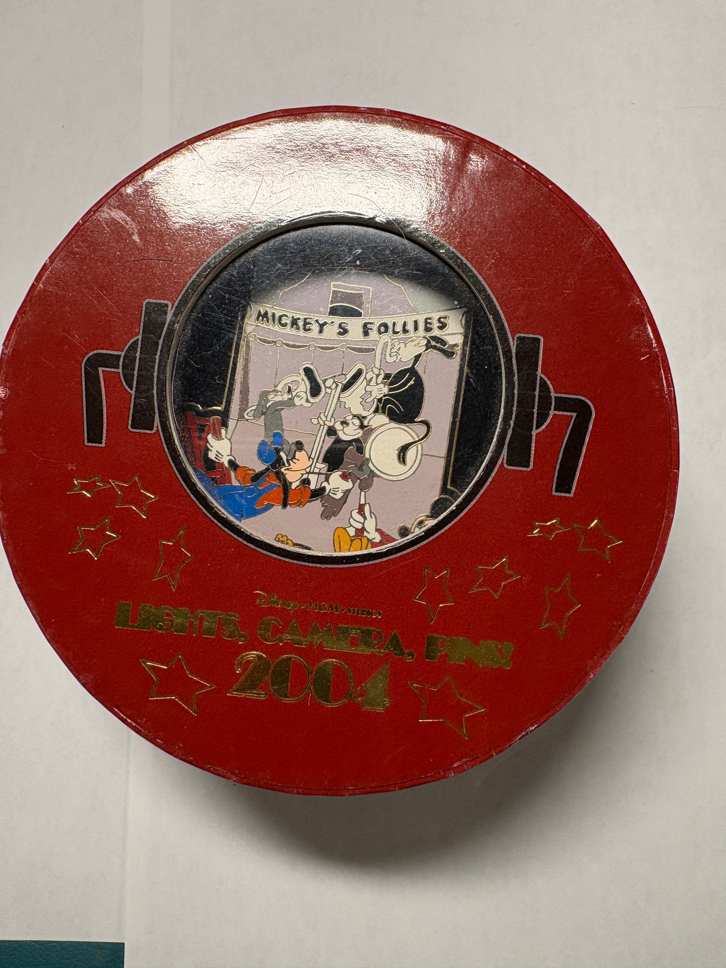 Mickeys Follies Lights Camera Pins