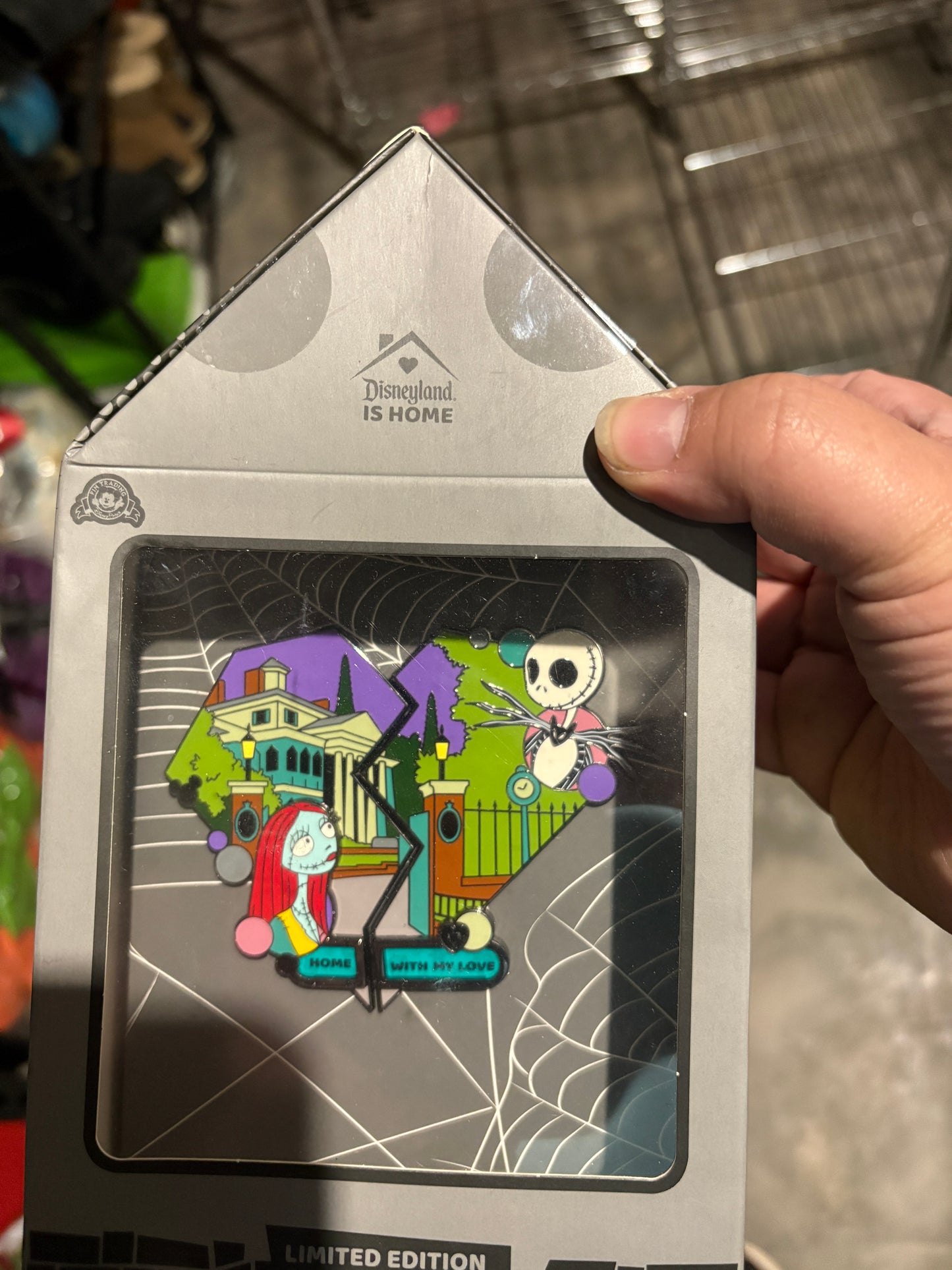 Jack & Sally Heart Boxed Pin