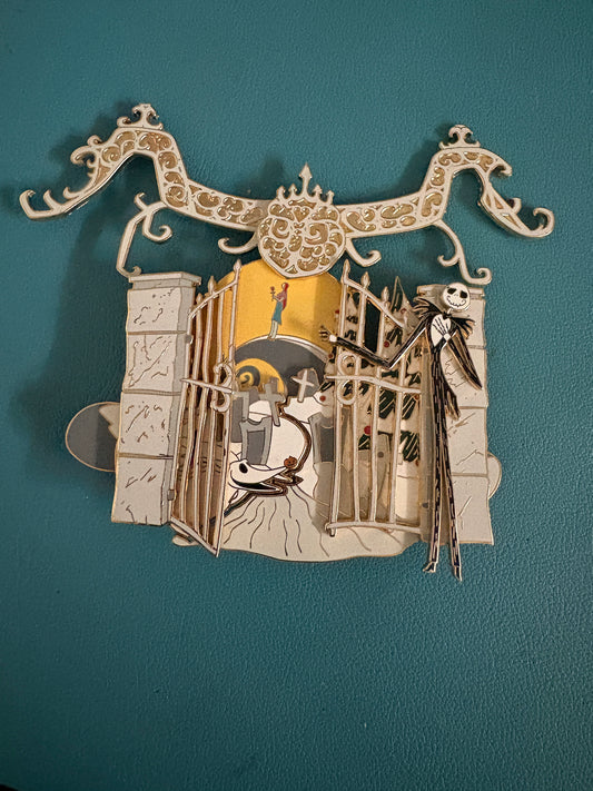 Jack Skellington & Zero Cemetery Gate Jumbo