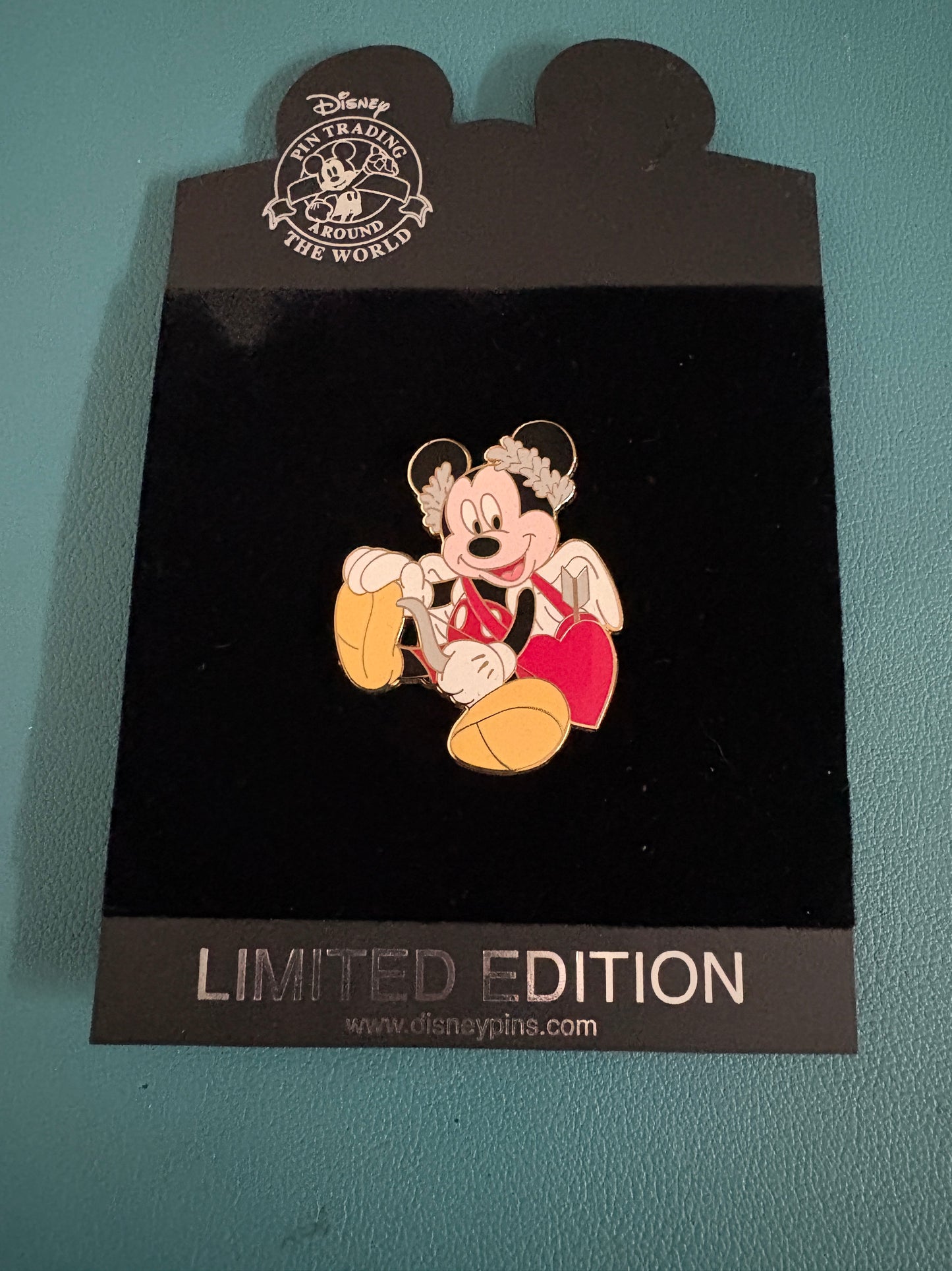 Mickey Mouse Valentine's Day Cupid Heart Angel Wings