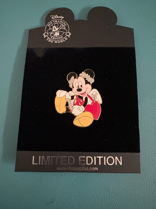Mickey Mouse Valentine's Day Cupid Heart Angel Wings