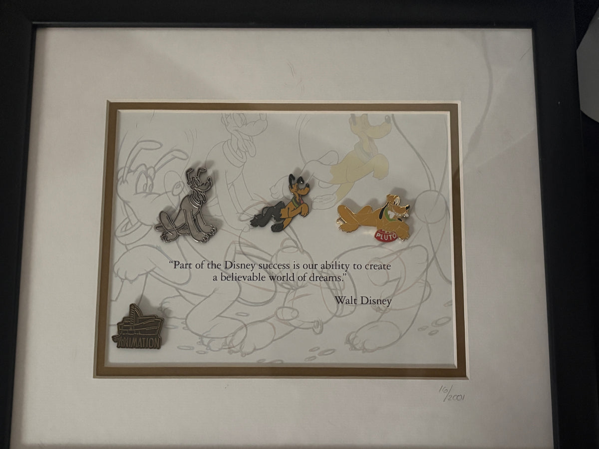 DISNEYLAND PLUTO Animation Sketch Progression Set
